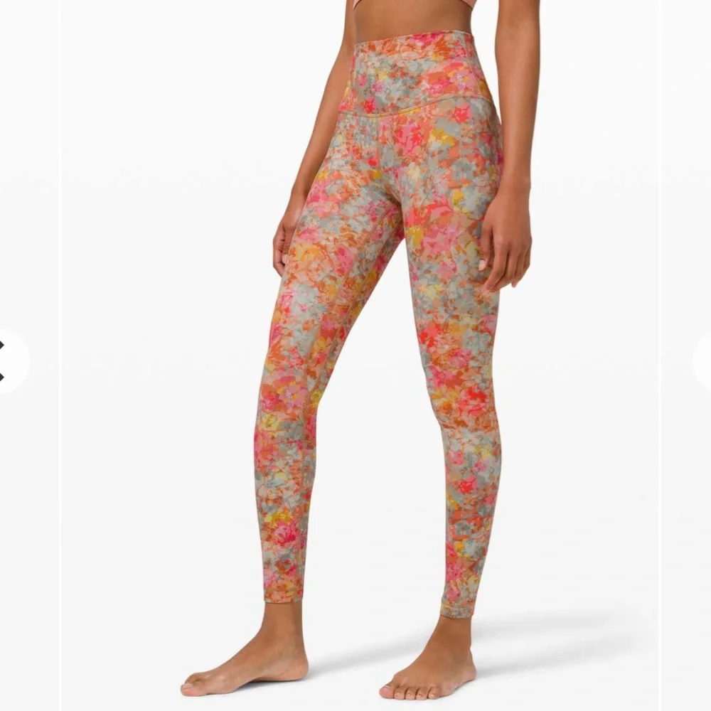lululemon athletica Multicolor Floral Print High-Rise Leggings